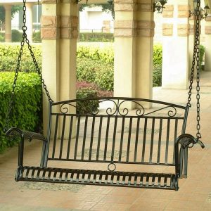 Shop International Caravan Tropico Iron Porch Swing - Overstock .