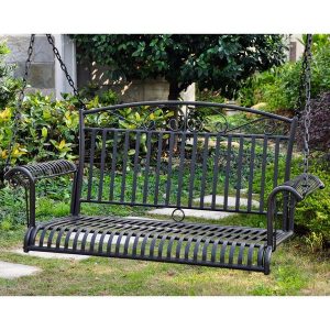 Shop International Caravan Tropico Iron Porch Swing - Overstock .