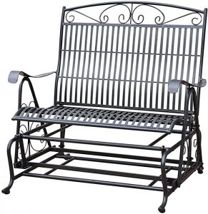 Amazon.com : Mandalay Double Iron Glider : Patio Gliders : Garden .