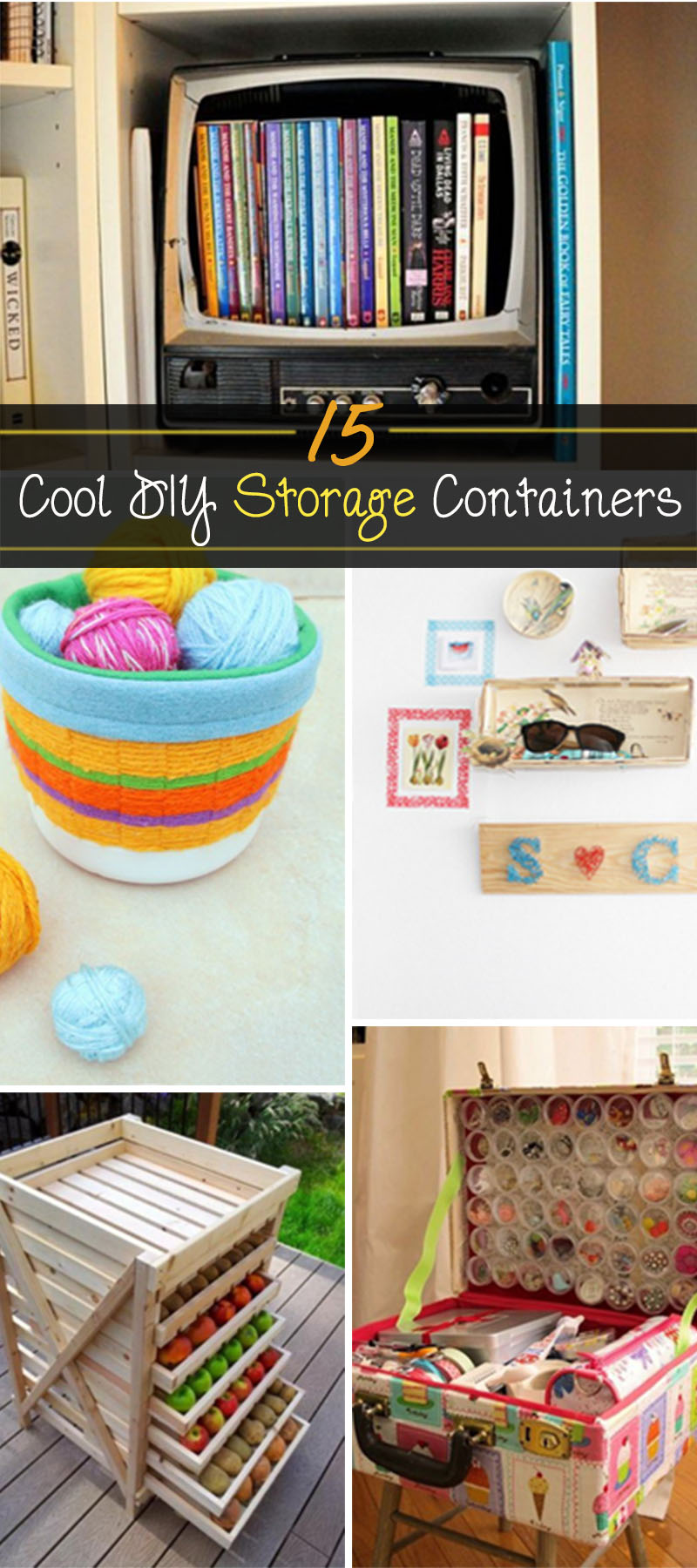 Cool DIY storage containers!