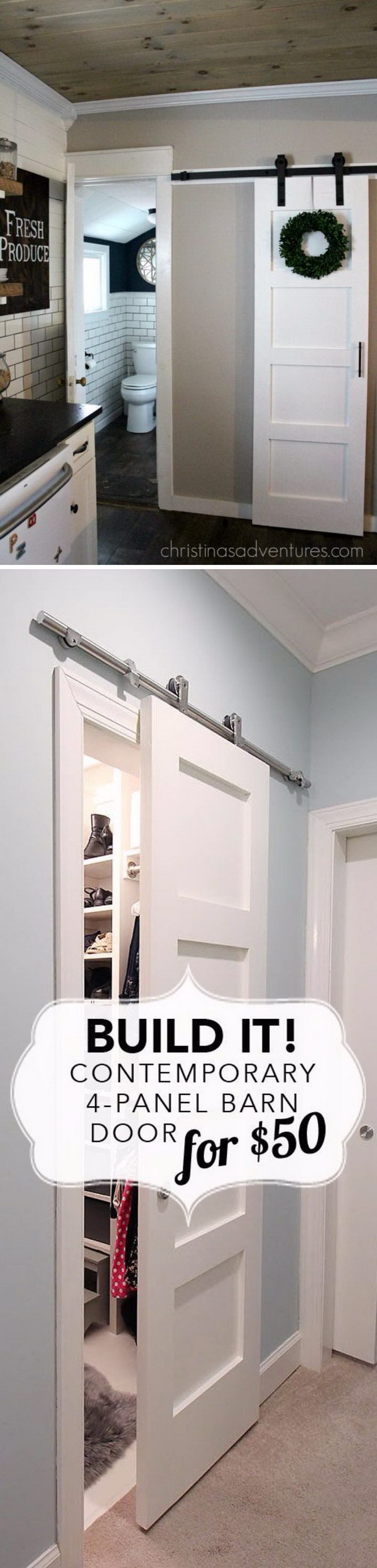 Sliding doors are a fabulous solution if the space for a standard wing door is too narrow. 
