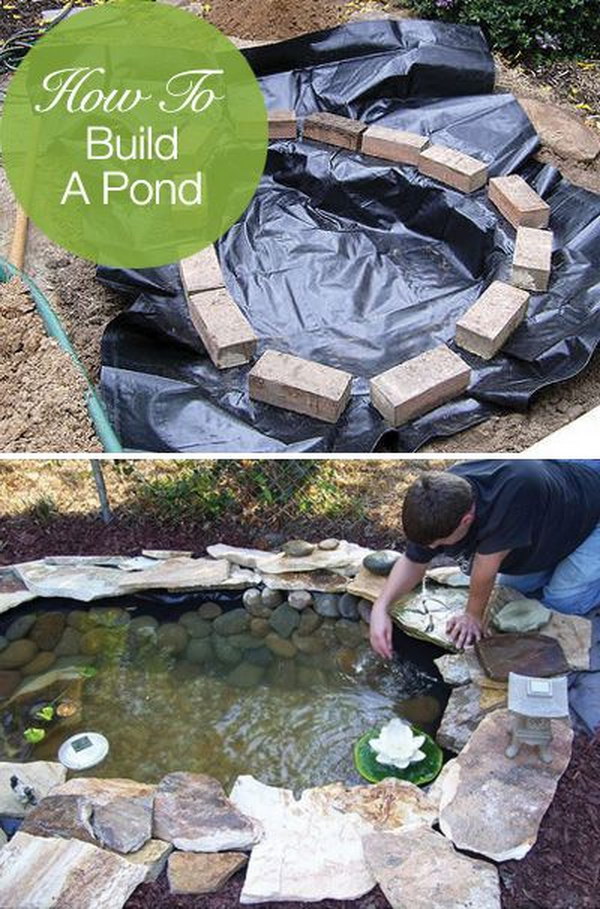Create a free-form backyard pond easily, inexpensively and beautifully 