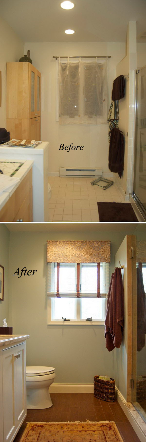 Small master bathroom renovation. 