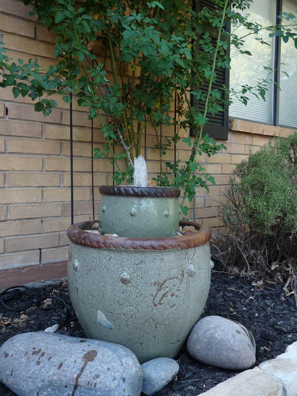 DIY planter fountain. 