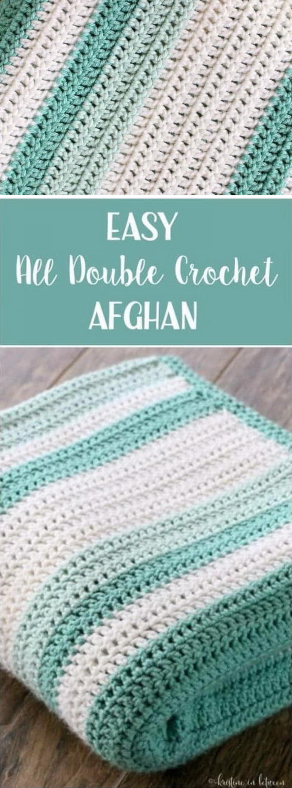 Easy Afghan beginner with all double crochet stitches. 