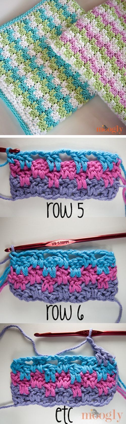 Jump Stripes & Blanket Blocks Free crochet pattern. 