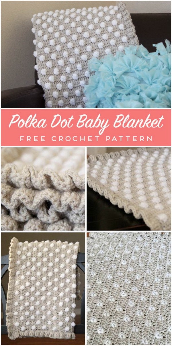 Crochet Baby Blanket Pattern: The Polka Dot Puff. 