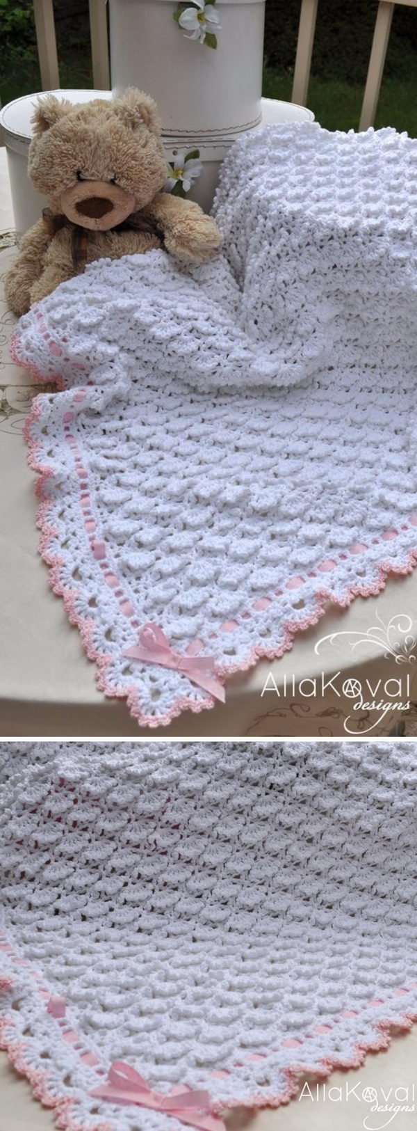 Free crochet pattern for baby blankets. 