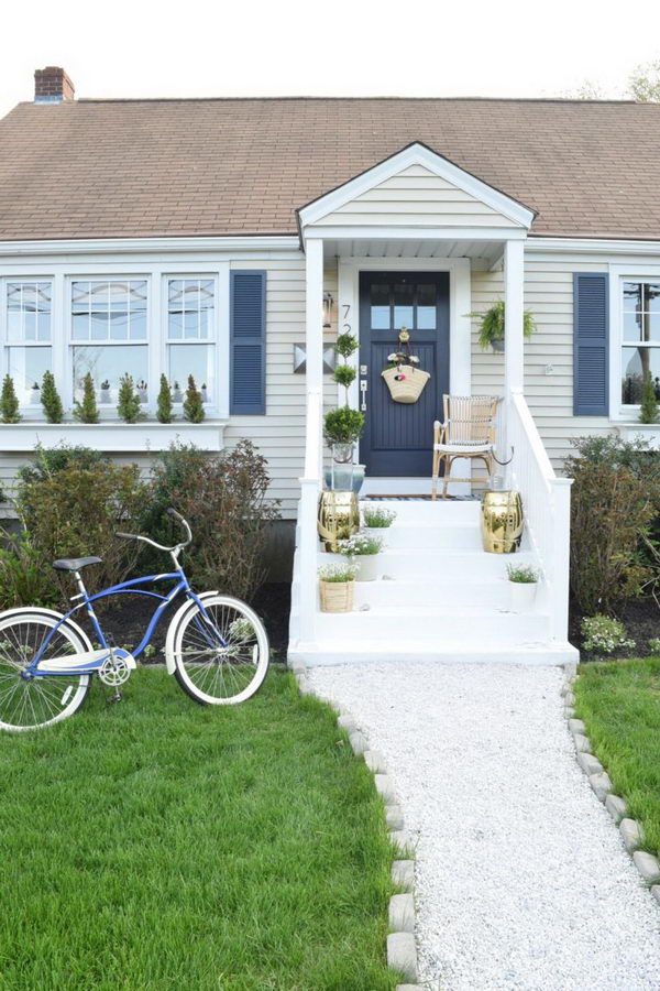 Create a walkway that instantly beautifies your front door. 
