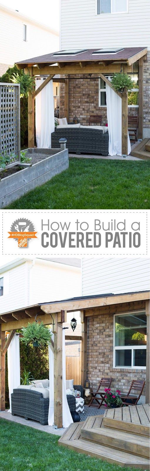 Build a covered terrace. 