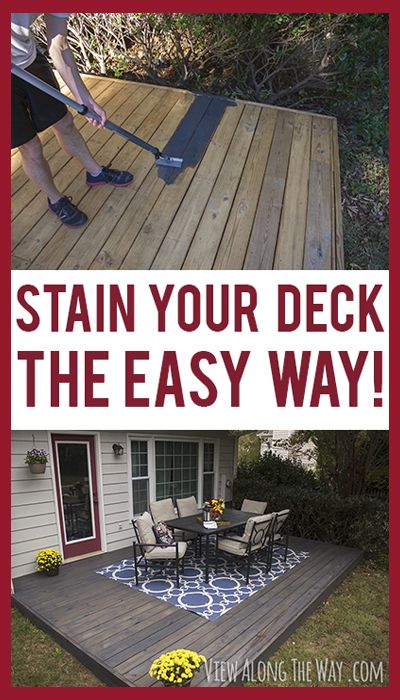 Color your wooden deck. 