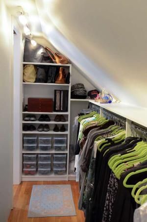 Make an additional walk-in closet for storing clothes out of season. 