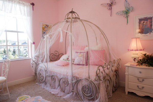 Princess Cinderella Carriage Bed 
