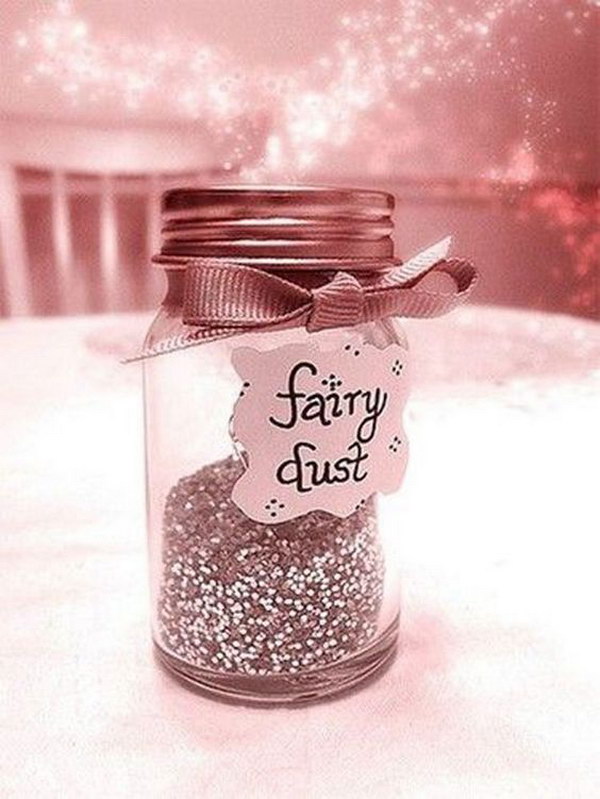Fairy dust in a glass 