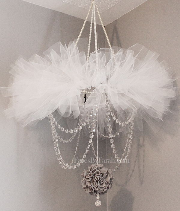 Elegant tutu chandelier 