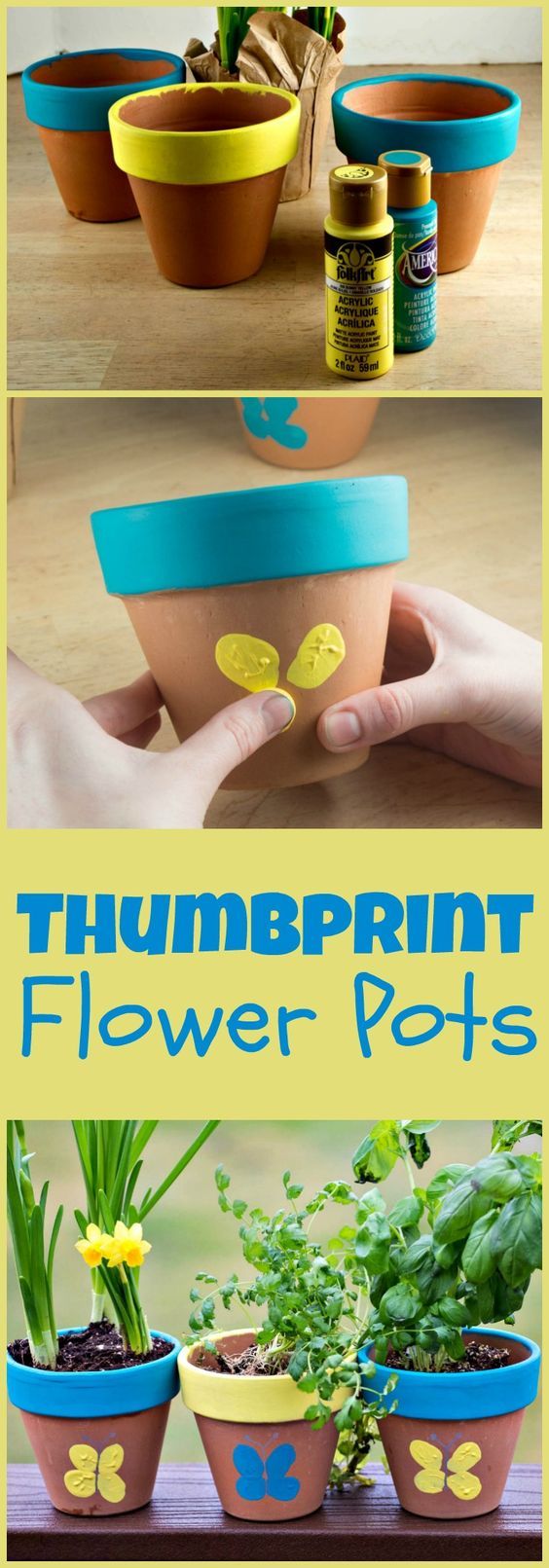 Fingerprint flower pots 