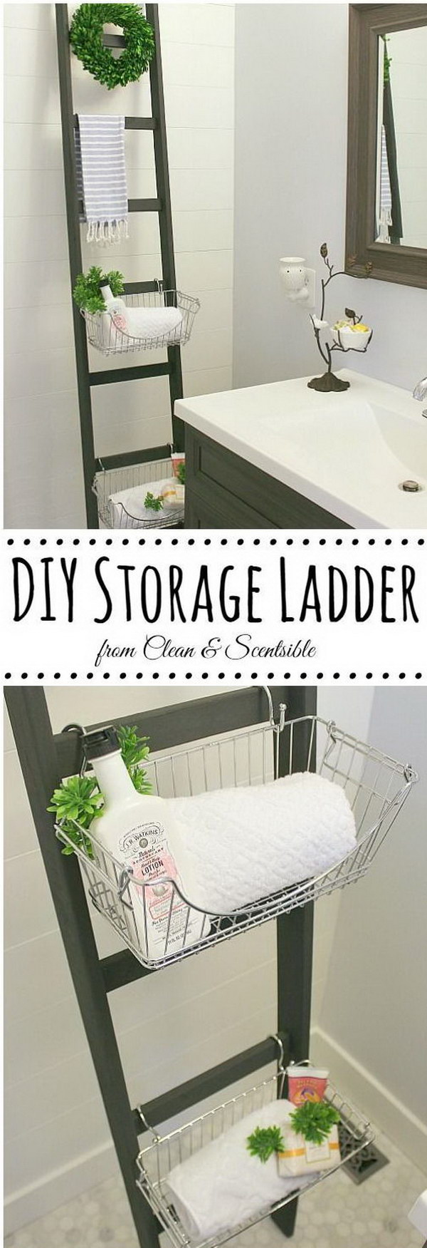 Simple DIY storage ladder 