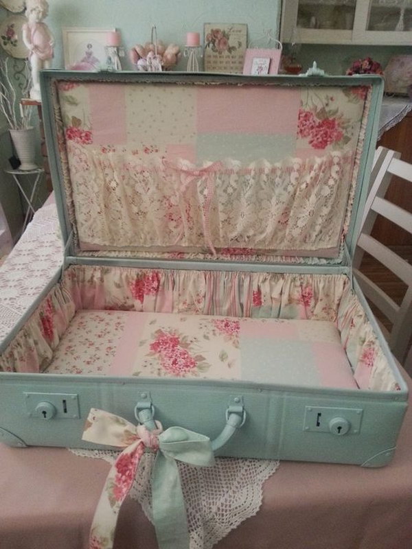 Shabby Suitcase Makeover Tutorial 