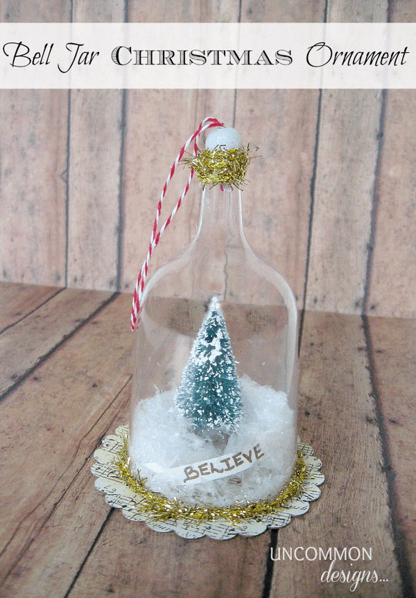 Bell Jar Christmas decorations. 