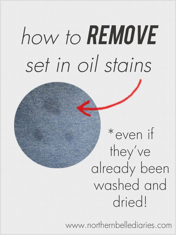 How to remove oil stains or grease stains. 