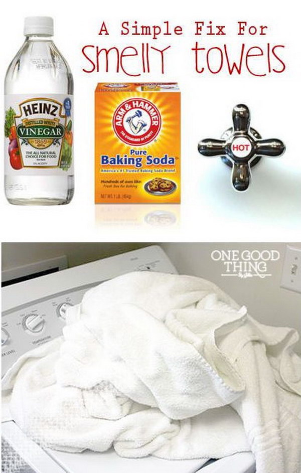 A simple solution for smelly towels. 