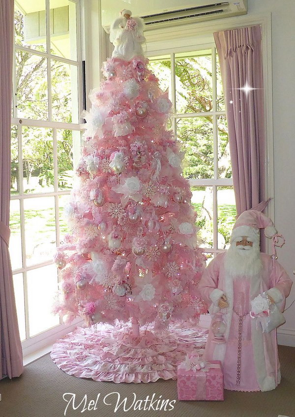 Pink christmas tree 
