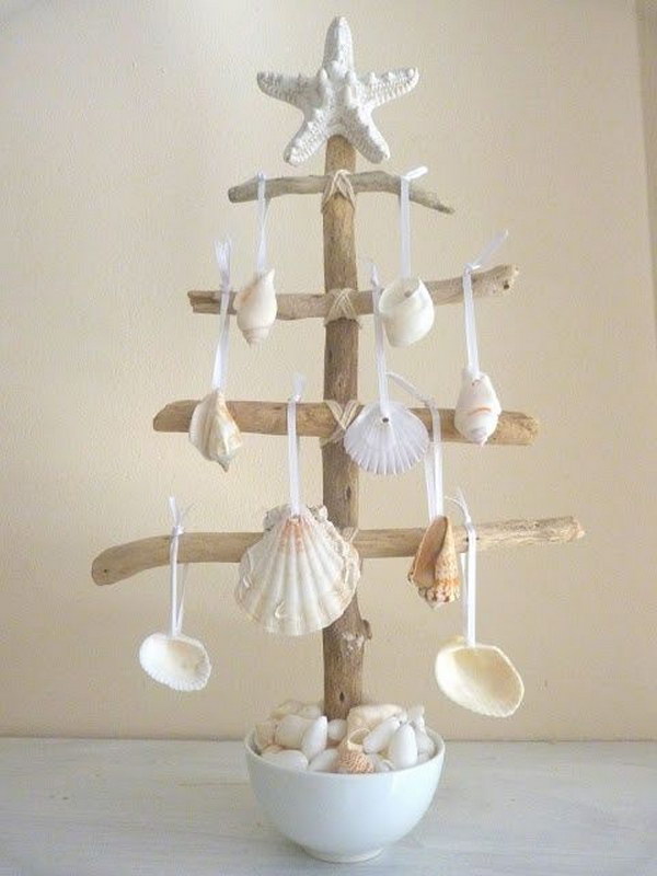Elegant shell Christmas tree  