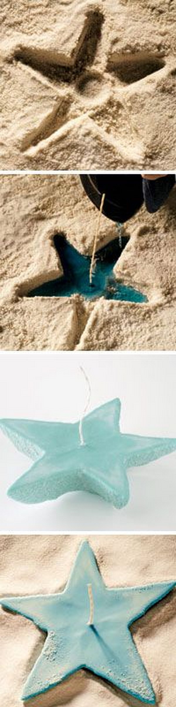 Simple DIY Sea Inspired Sand Candle 