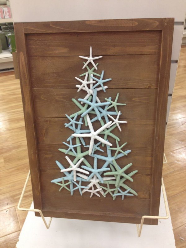 DIY starfish Christmas tree 