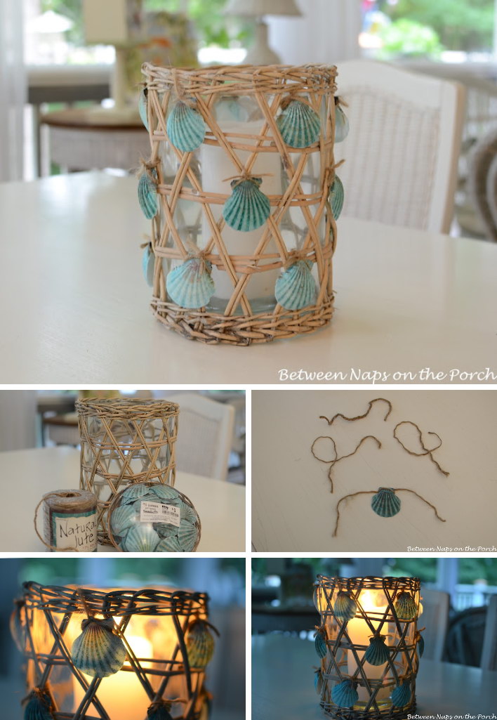 DIY Painted Seashell Lantern Tutorial