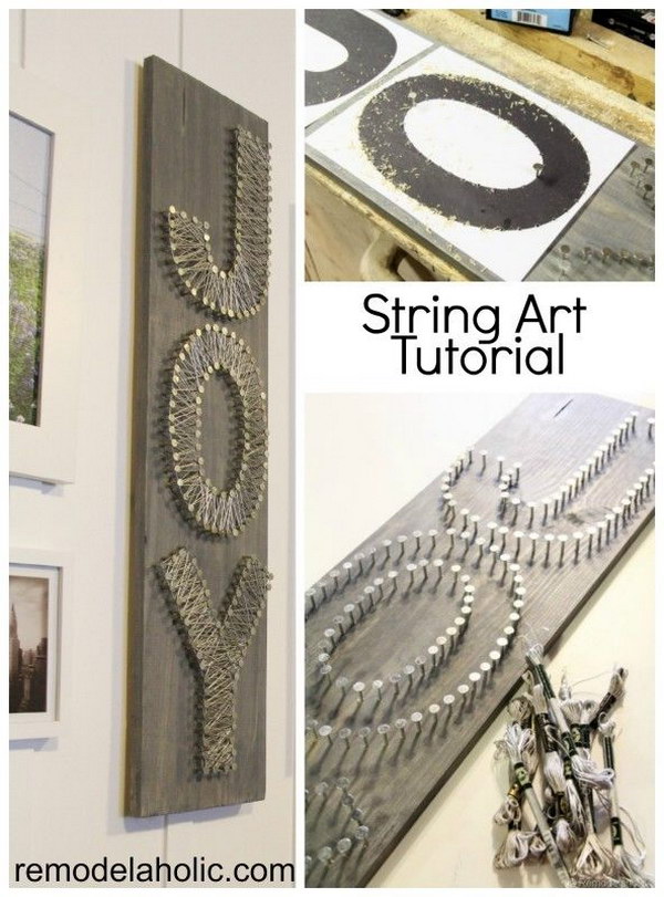 DIY String Art Letters Tutorial 