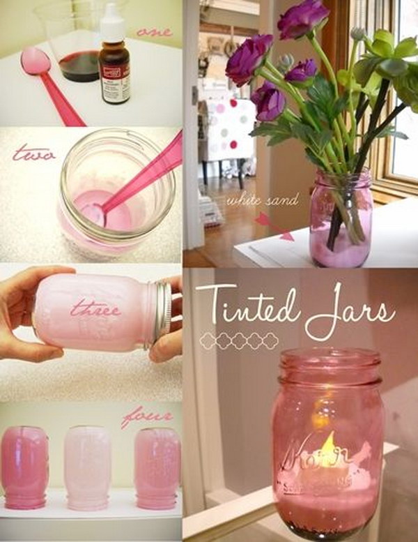 How to color mason jars. 