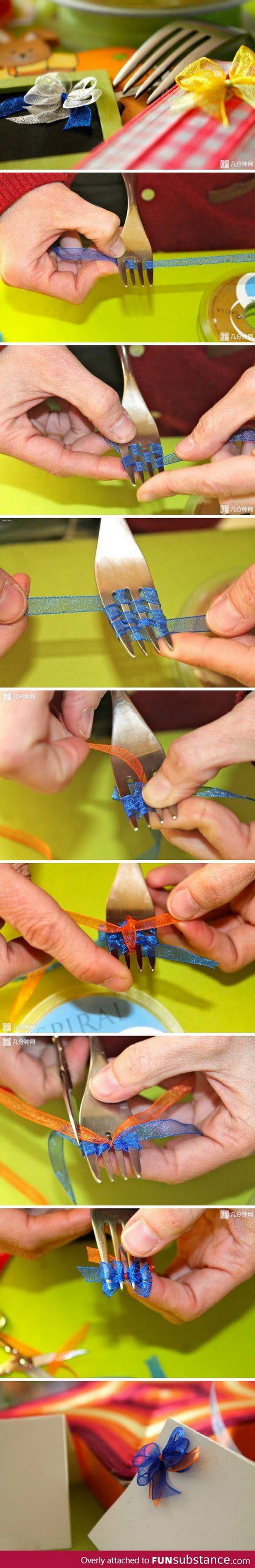 How to make a bow easily. 
