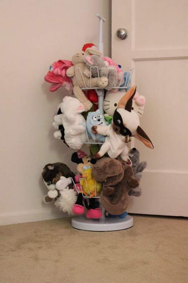 Shoe holder as a soft toy storage