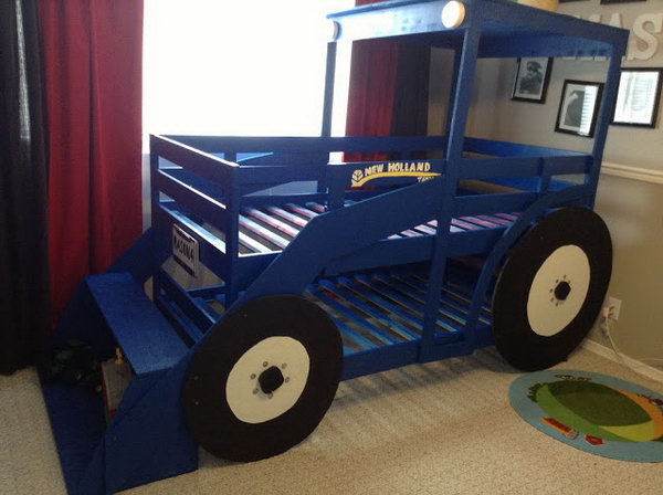 Turn a Mydal bunk bed into a tractor bed 