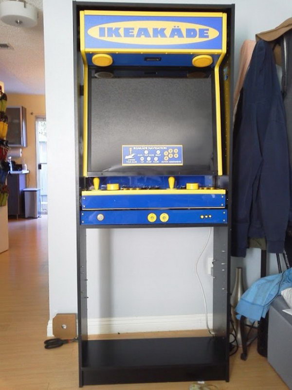 Use a BILLY bookcase to create an IKEA arcade game. Based on the tutorial, it was not easy, but the result is fantastic and valuable. Check the instructions 