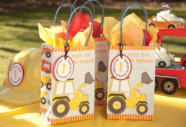 Gifts in cute dredger paper bags 