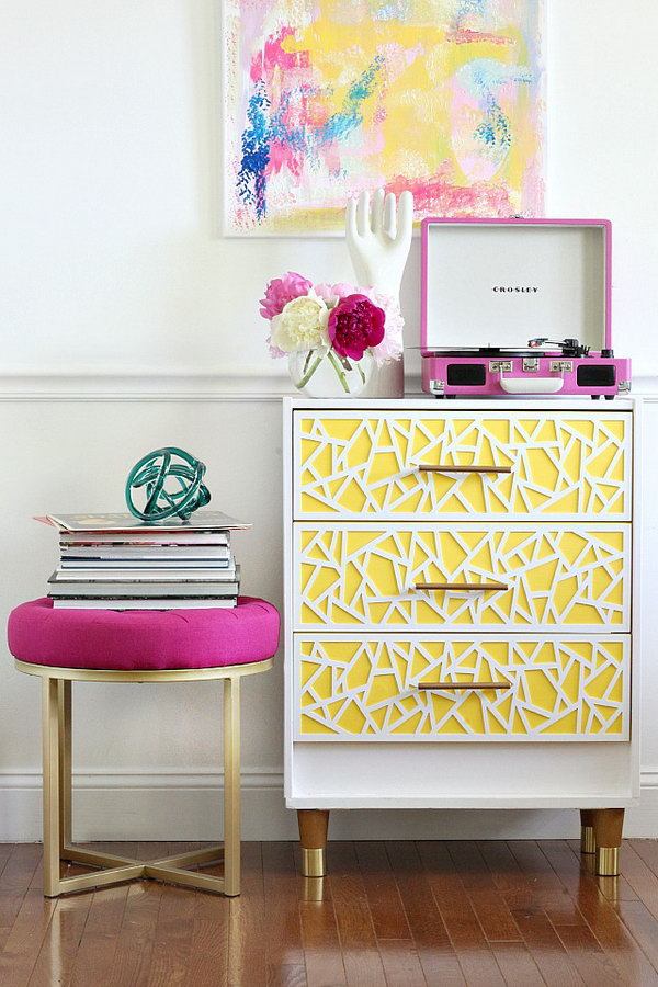 Modern and bright Ikea Rast Hack for girls. Here is something for the girls' room, the newly designed Ikea rest chest. This high profile DIY project screams easily. Learn how to do it