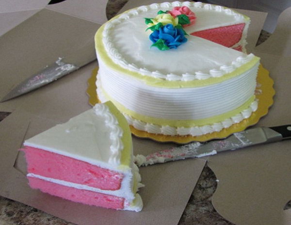 Gender Reveal Desserts. Plan your gender reveal party by asking your favorite baker to create a blue or pink cake with white icing. Ask your friends and relatives to cut the cake into pieces to discover the baby's gender. Blue stands for a boy and pink stands for a girl. Very funny, isn't it?