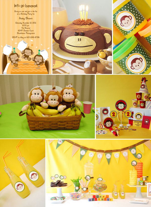 What a cute theme for a birthday party! Monkey and banana are fabulous! Most importantly, this great party is very doable within your budget.