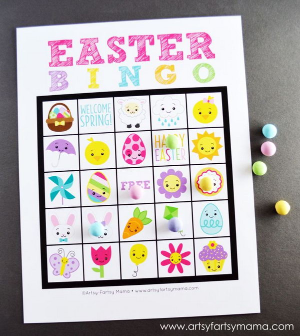 Looking for Easter party games? This Easter bingo game is a fun and creative idea for your Easter party. 