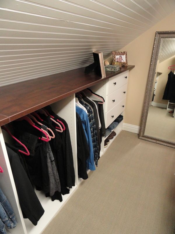 Loft cupboard storage with shelf. When you turn your loft into a living space, you include some storage space in your design. Create your attic cabinet according to the layout of the attic space.