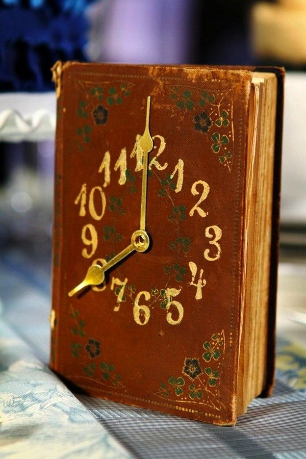 Turn an old book into a vintage-style watch. It is a great gift idea for avid readers. 