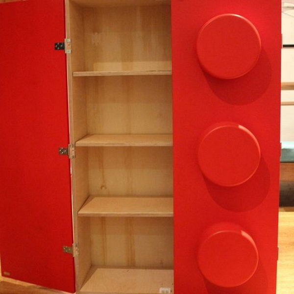 Store Lego sets with this adorable bookshelf. Turn your child's room into a fun room full of building blocks. 