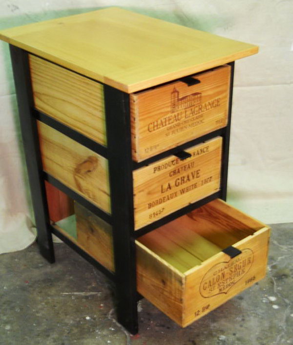 DIY wooden box cabinet. 