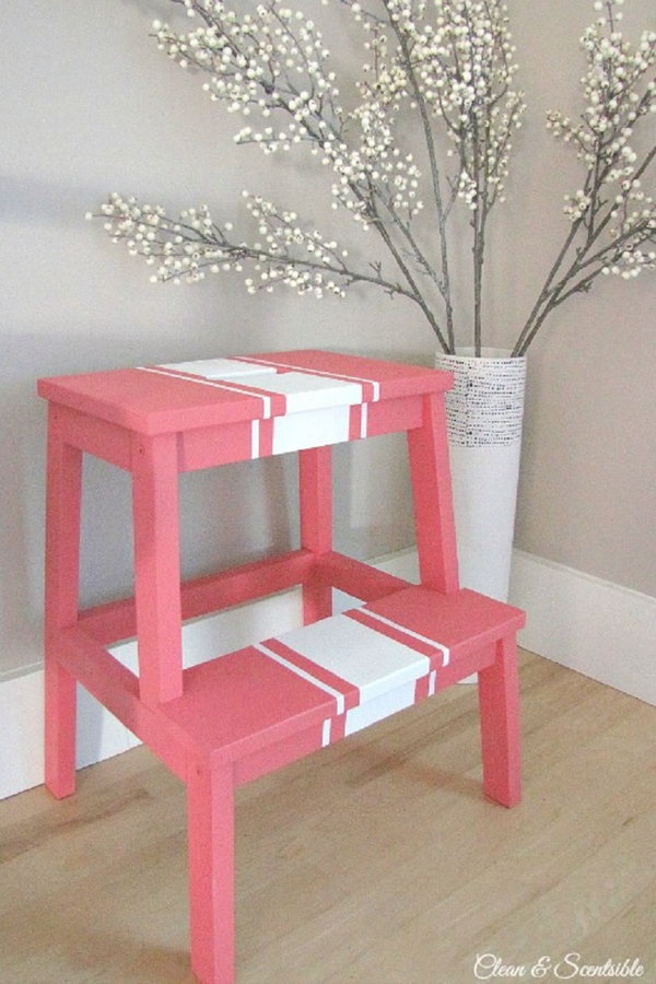 Painted BEKVAM step stool, 