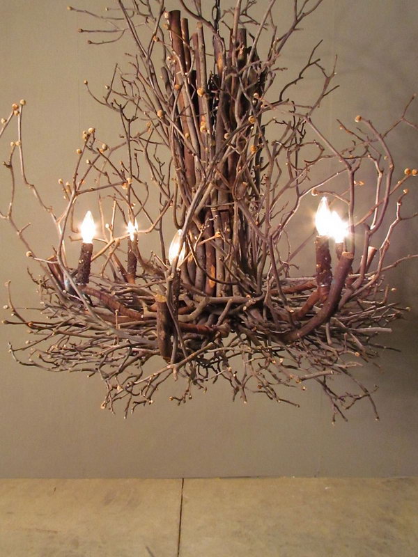 This chandelier is a cool way to bring natural elements into any room. It creates a more rustic look and gives every home a feeling of autumn. 