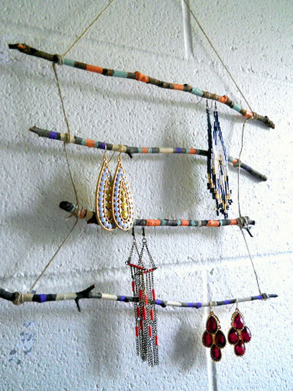 Branch jewelry display rack, 