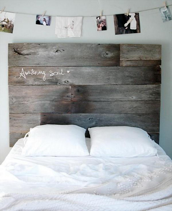 Pallet style headboard. This not only served to protect thresholds in less insulated buildings from drafts and cold, but was also an important decorative element in your bedrooms.