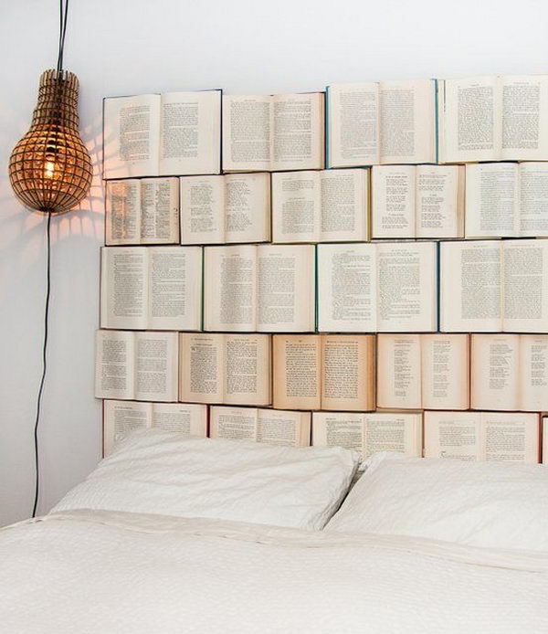DIY book headboard. This not only served to protect thresholds in less insulated buildings from drafts and cold, but was also an important decorative element in your bedrooms.
